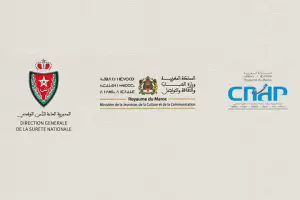 Logos DGSN, MJCC et CNDP